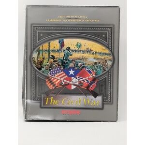Vintage 1995 Empire Interactive The Civil War PC CD-ROM Big Box Game Strategy